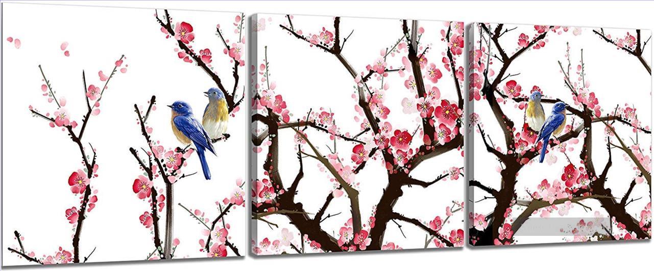 Vögel in Pflaumenblüten China Themen Ölgemälde